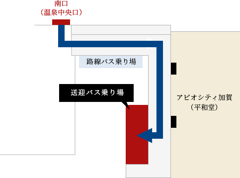 送迎バス乗り場